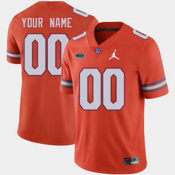 Custom Florida Gators Name And Number College Football Jerseys Stitched-Orange